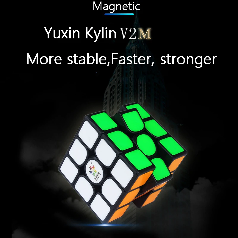 Yuxin 3x3x3 кубики Kylin V2M магнитные 3X3 магические V2 M 3x3 Магнитный скоростной кубик Zhisheng