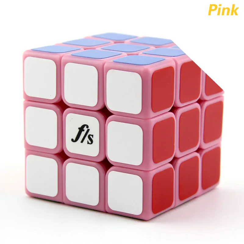 Высококачественный Fangshi F/S Lim GuangYing 3x3x3 волшебный куб LimCube 3x3 скоростная головоломка Рождественский подарок идеи детские игрушки - Цвет: Pink