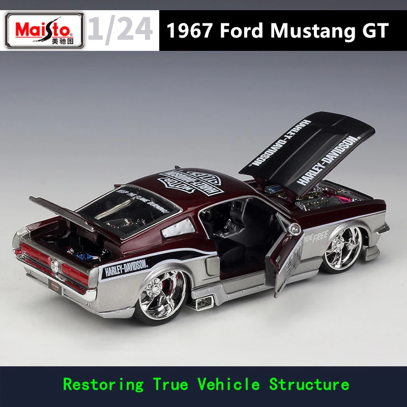 Maisto 1:24 1967 Ford Mustang GT сплав модель автомобиля ремесла Коллекция украшения игрушки инструменты подарок