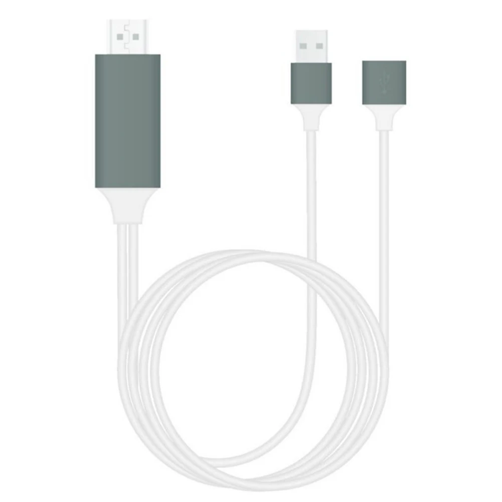 Ультра высоких скоростях HDMI к телевизору кабель USB к HDMI 3-в-1 Экран проекции кабель WWO66