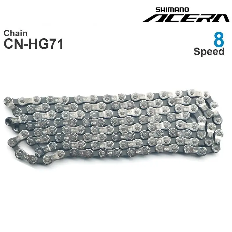 

SHIMANO ACERA HG71 8v Chains - 8-Speed - HYPERGLIDE - MTB Chain 114L Original bicycle parts also rated for E-BIKE use
