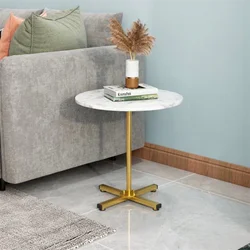 Mesa auxiliar de madera maciza de estilo nórdico, mesita de noche para sofá, apartamento pequeño de mármol, sala de estar, balcón, mesa de centro de negocios
