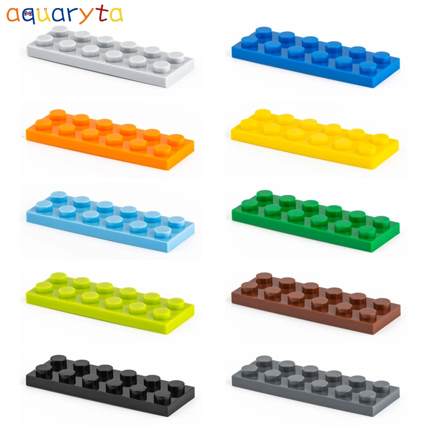 

Aquaryta 3795 Buliding Blocks Part 60pcs Plate 2x6 DIY Educational Assembles Particles Creative Toys Gift for Children