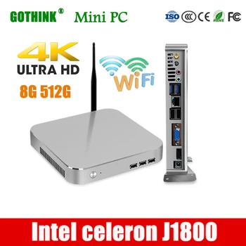 

GOTHINK mini pc Intel celeron J1800 Dual core 2.41Ghz frequency support WIN7/8/10 LINUX system 2G 16G pocket pc