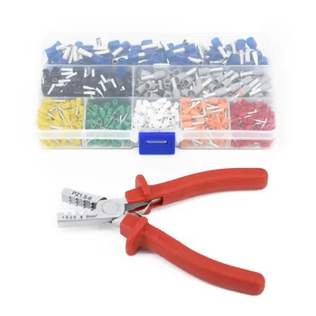 

Crimp Ferrule Crimper Plier + 800pcs Electrical Wire Connector Terminal Easy Use