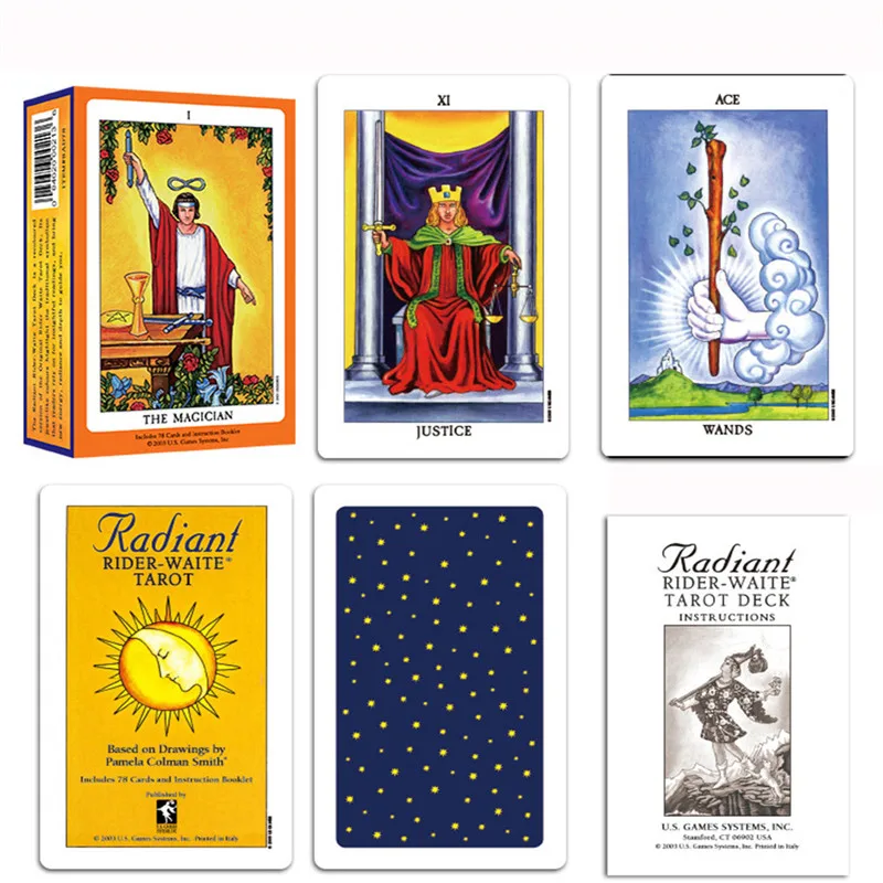 Горячая Полный английский лучистый Райдер Wait Tarot карты высокого качества Smith Tarot палубная настольная игра карты 78 листов/набор