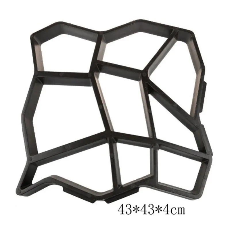 40*40*4 см дизайн асфальтоукладчик DIY многоразовые путь производитель плесень ходьбы бетон сад мощения плесень