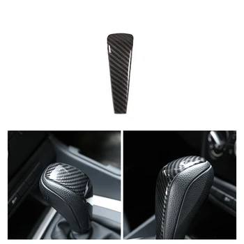 

Car Carbon Fiber Gear Shift Handle Sleeve Cover Stickers For BMW 3 series E90 E92 E87 X1 E84 Interior Decor Accessories Styling