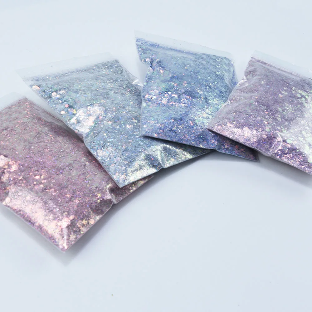 50 г/пакет голографический блестящий для ногтей чешуйки блестки смешанные