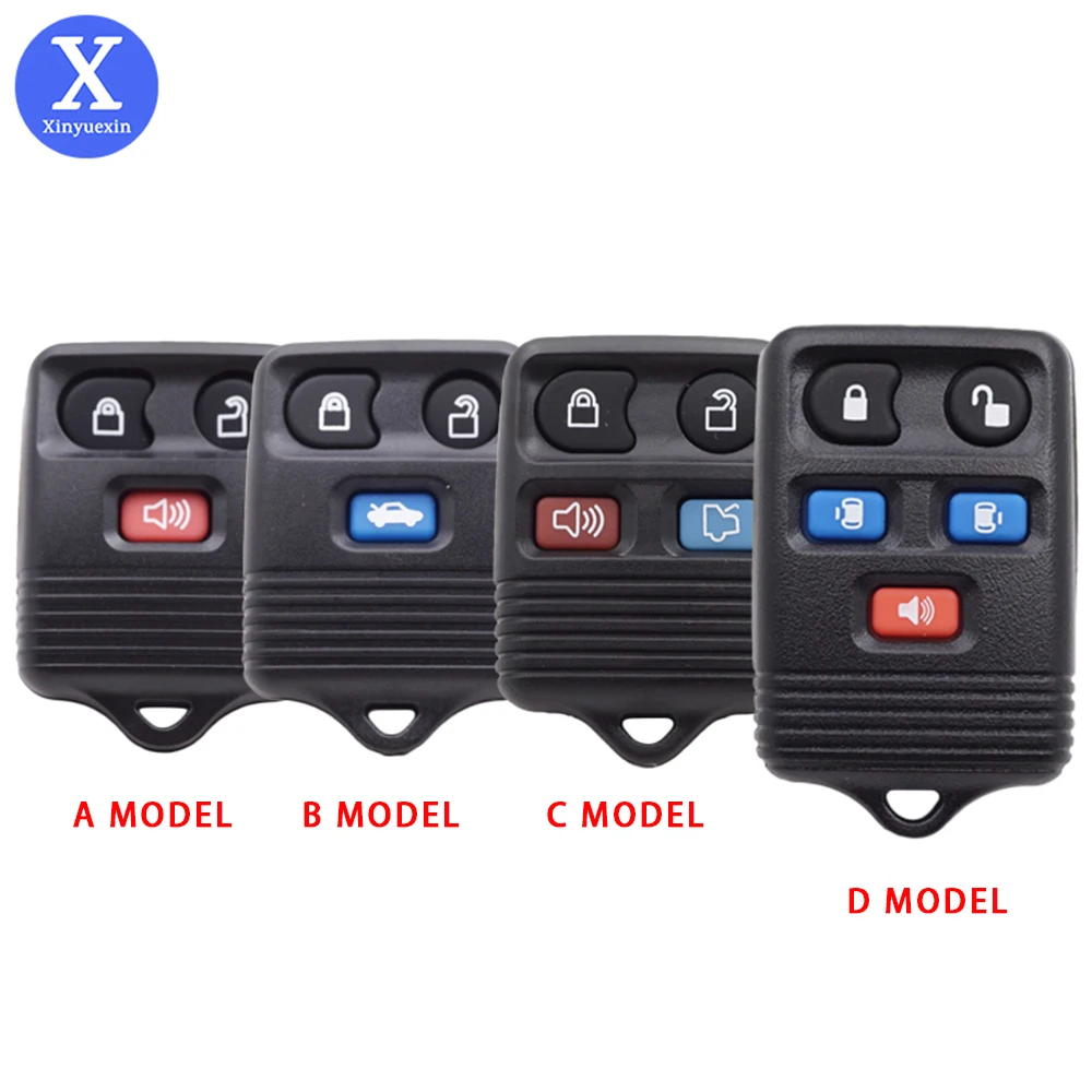 Xinyuexin New 3 Buttons Car Remote Key Shell Case Fob for Ford Escape Focus Exursion Explorer Mercury Keyless Entry Replacement