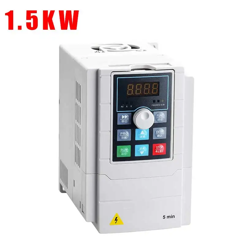 VFD 2.2KW инвертор ЧПУ шпиндель управления скоростью двигателя 220 В 220 кВт/4 кВт в 1P вход 3P выход инвертор частоты для двигателя - Цвет: 1.5KW 220V inverter