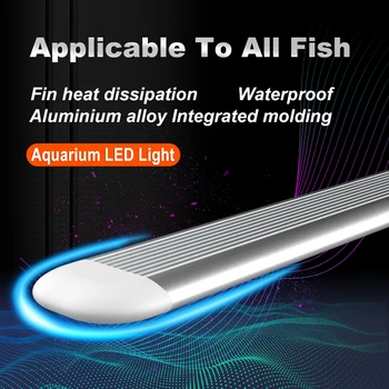 Super Slim LED Aquarium Lighting Aquatic Plant Light 86-95CM Extensible Waterproof Clip on Lamp  1