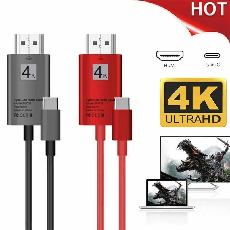 Кабель-адаптер type-C USB3.1 для USB-C 4K 2K HDMI для samsung Galaxy S8/S9 Plus