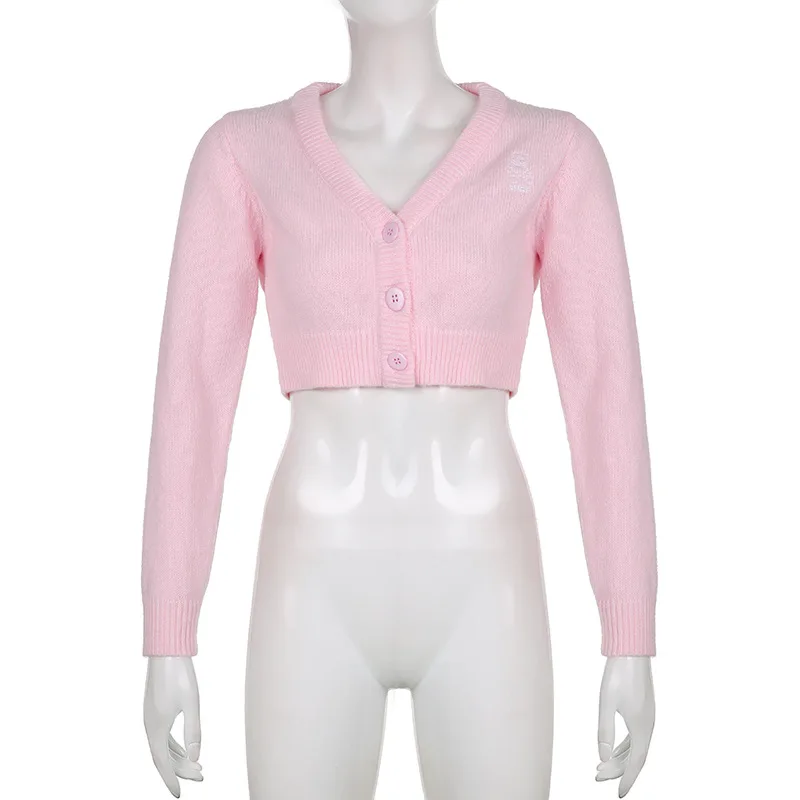 Bershka X Hello Kitty Fluffy Crop Cardigan Set In Pink