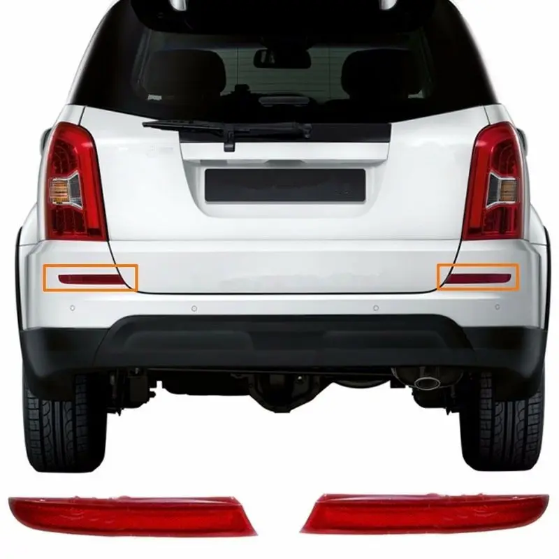Подлинный отражатель заднего бампера лампа в сборе LH+ RH 2 шт. Для Ssangyong Rexton 2012- 8390108C00 8390208C00