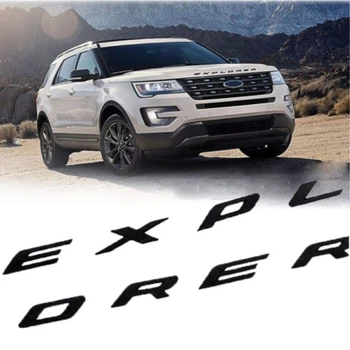 

Explorer Car Emblem Front Hood Emblem 3D Letters Explorer Sticker Fit for Ford 2011-2019 Explorer (Gloss Black)