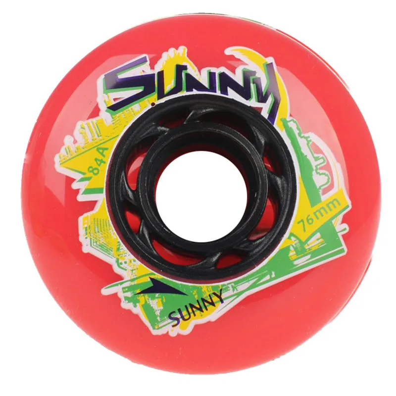 

83A 84A SUNNY Slalom Inline Skating Wheels for SEBA FSK Street Road 76mm 80mm Skates Ruedas for 231mm 243mm Skates Chassis