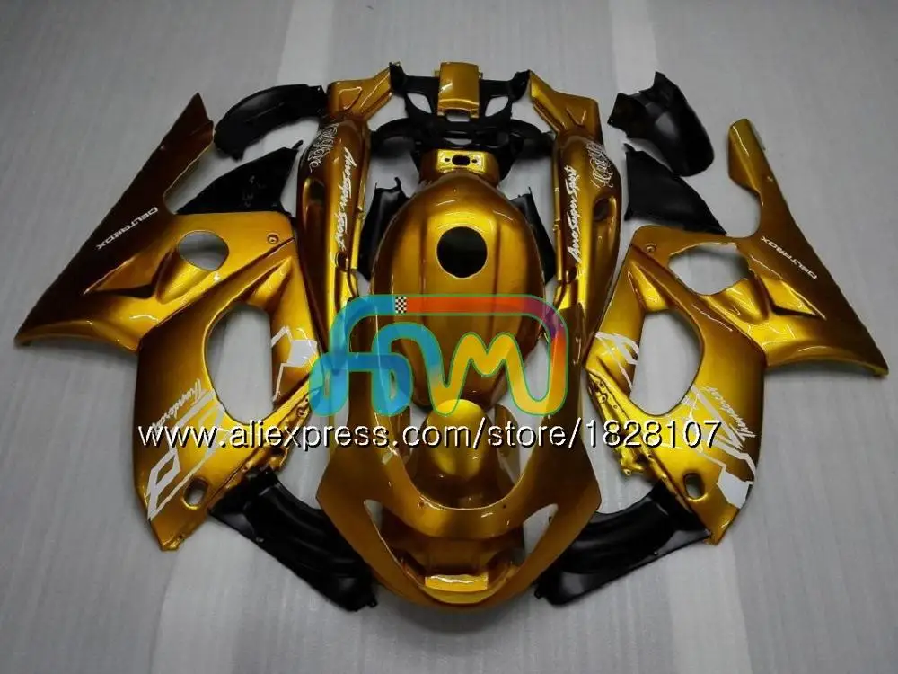 No. 10 Gold Синий Пламя Thundercat для YAMAHA YZF600R 96 02 03 04 2005 2006 2007 73BS. 142 YZF 600R YZF-600R 2002 2003 2004 05 06 07 обтекатель - Цвет: No. 10 Gold