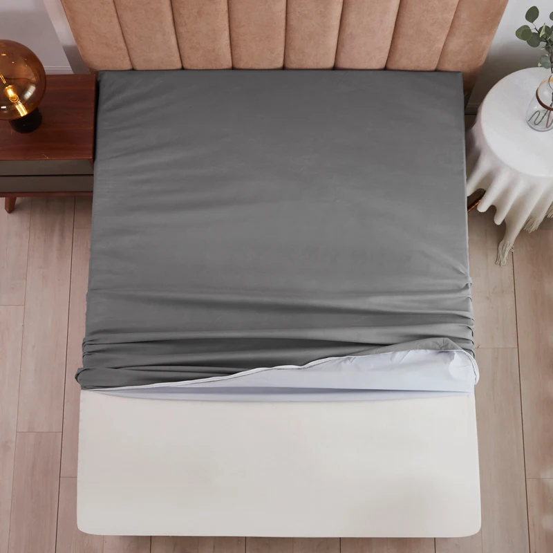 US $31.37 Six Sides Waterproof Dustproof AntiFouling Mattress Protective Cover Solid Color and a Variety of Specifications