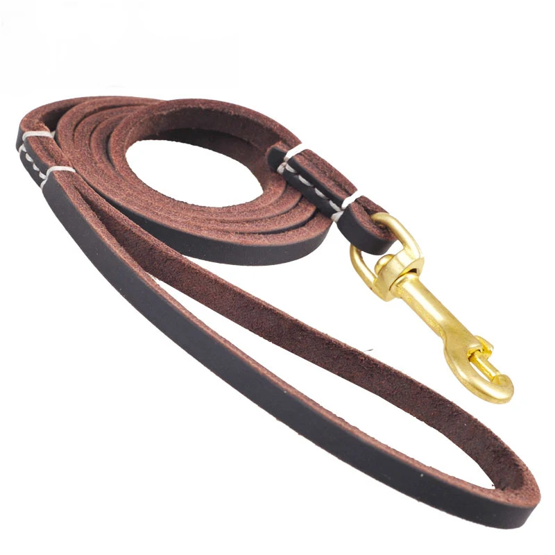Large Dog Leather Leash For Dog Leashes Of Genuine Leather Material