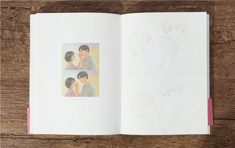 Korean heart temperature adult art painting book filling book lovers relief graffiti coloring book  55