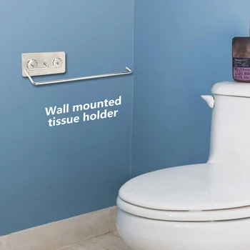 

Anti-rust Roll Paper Storage Shelf Stainless Steel Kitchen Wall Mount Toilet Shelf Towel Rack Resistant Corrosion Tissue Holder