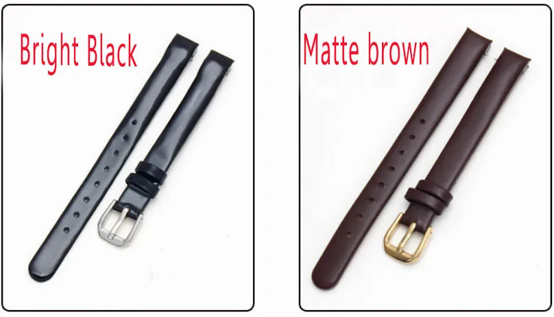 Ремешок для часов BRETA, кожаный ремешок для часов CK, ремешок K43231 K43232 K43236, 10 мм, черный, белый, дуговой ремешок