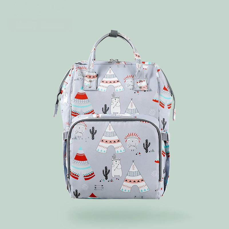 1 Aboutbaby модная сумка для мам и мам с ремнями для детских колясок, многофункциональная сумка для подгузников, рюкзак, сумка для подгузников - Цвет: 1