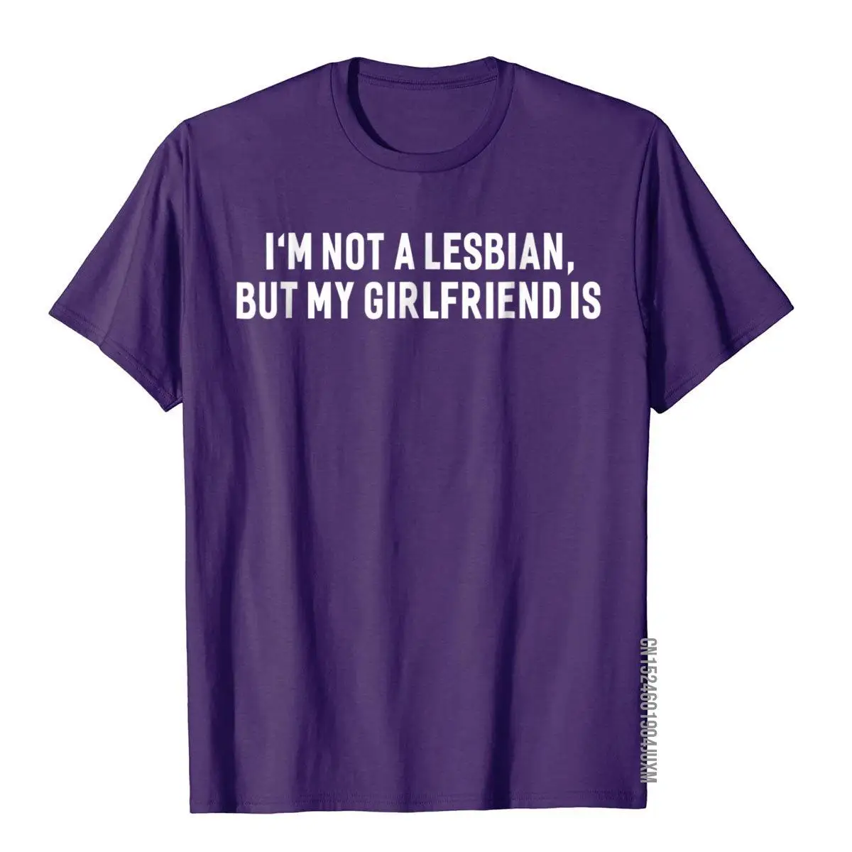 I'm Not A Lesbian But My Girlfriend Is Funny Gay T-shirt__97A2683purple