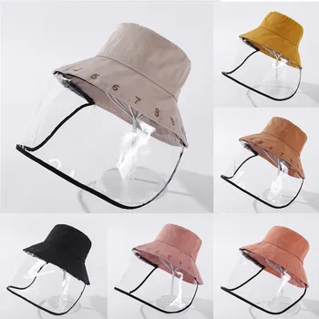 

50^Women Lady Anti-spitting Protective Hat Dustproof Cover Adult Eye Protection Anti-dust Caps Fisherman Cap Hat