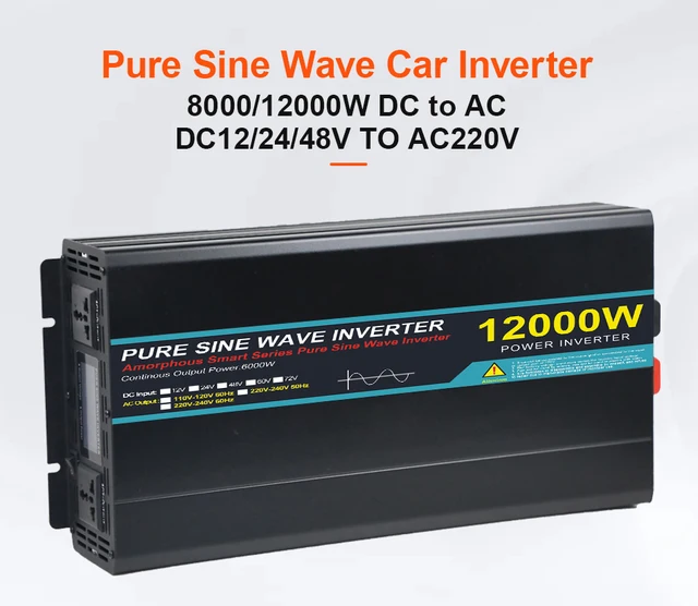 3500W/4500W/5500W/7000W/8000W/10000W 純正正弦波インバーター DC 12V 