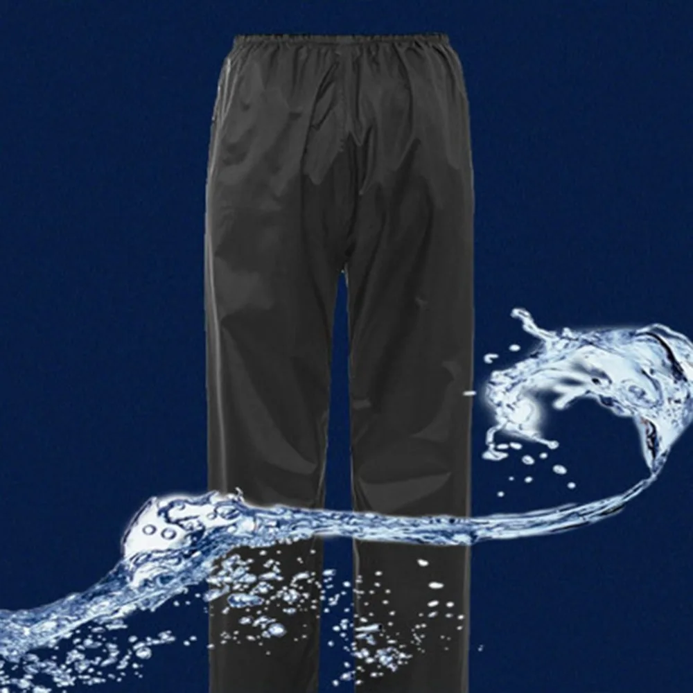 Мужской и Женский двойной дождевик; непромокаемые штаны для путешествий на открытом воздухе водонепроницаемые дышащие рабочие дождевые штаны