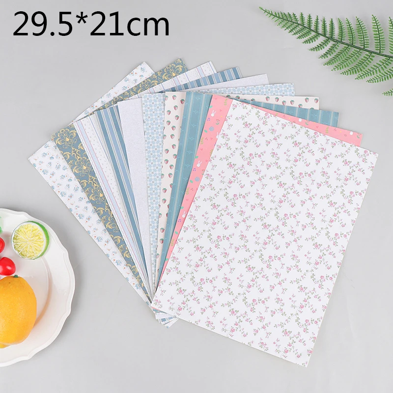 

1: 9 DIY кукольный домик A4(21x30 см) кухня ванная комната гостиная спальня напольные милые обои для кукольного домика декоративные аксессуары