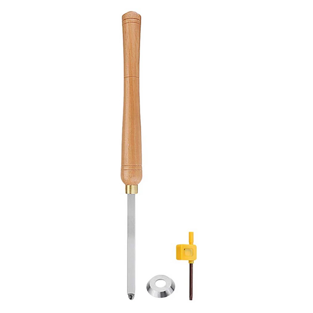 

Lathe Wood Turning Tool Carbide Insert Cutter Tools Shank With Wooden Handle Woodworking Tool Professionally Manufactured