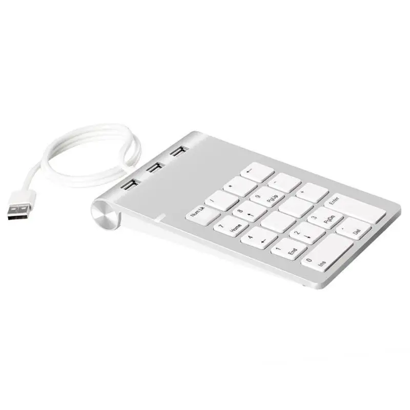 Rocketek USB 18 клавиш цифровая клавиатура мини USB 2,0 концентратор для ноутбука, настольного компьютера, ПК