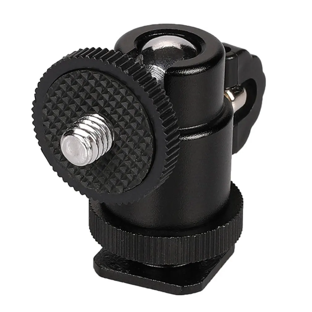 metal photography light bracket phone head 1/4 Mini Hot Shoe Ball Head Flash Bracket Holder Mount Screw For Camera Tripod