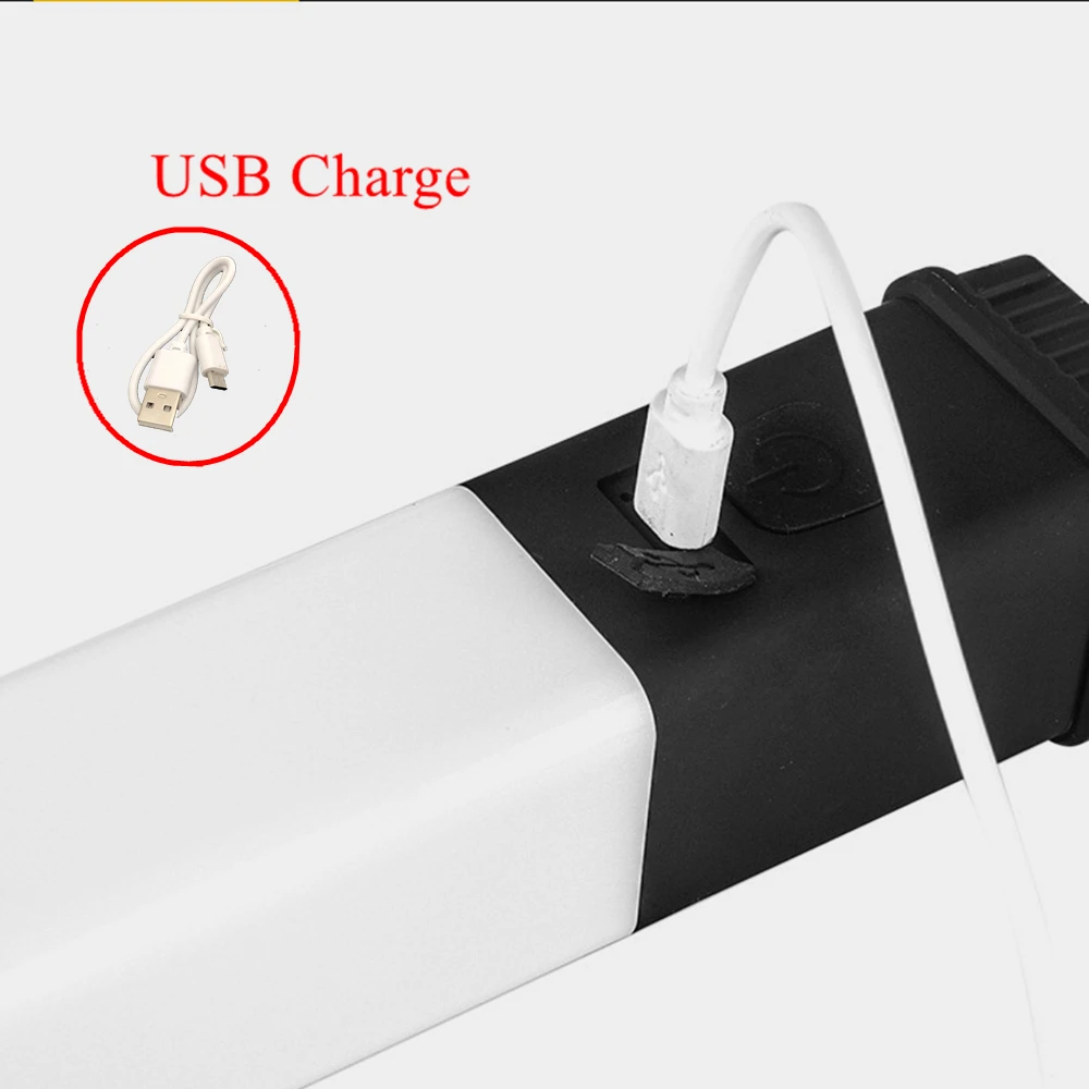 3 в 1 USB Перезаряжаемый двойной луч Многофункциональный светодиодный фонарь Кемпинг Туризм красный emmergency фонарик ремонт автомобиля техническое обслуживание