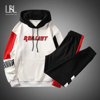 

Men's Hoodies+Sweatpants Men Spring Fleece Harajuku Japanese Streetwear Hip Hop Sweatshirt Male Yellow Hoodie Men Sweatshirts