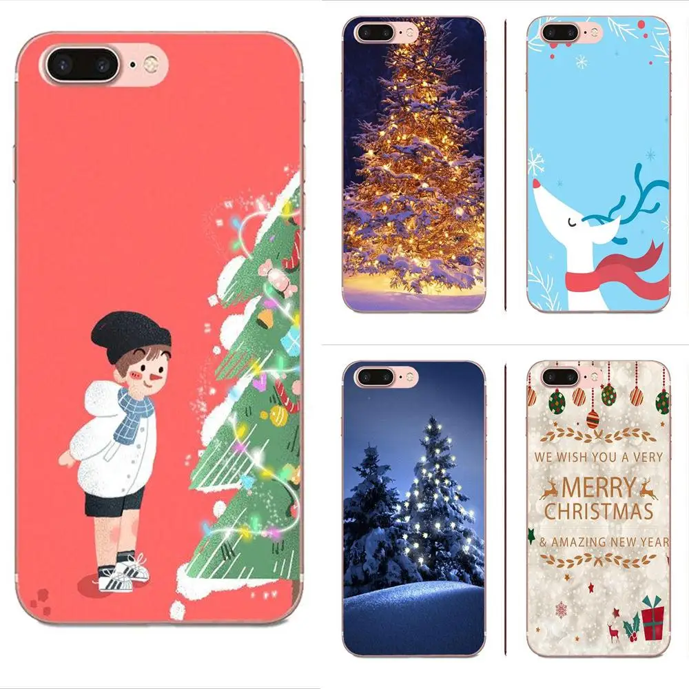 Модный чехол из ТПУ с новым годом и Рождеством для Huawei Mate 9 10 20 P P8 P9 P10 P20 P30 P40 Lite Pro