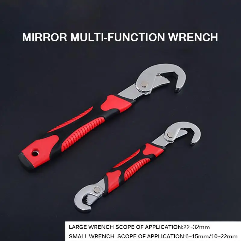 

Practical Adjustable and Grip Torque Wrench Fast Faucet Tool Hook Wrench Set Tool Kit for Home Tool for car/pipe repairing