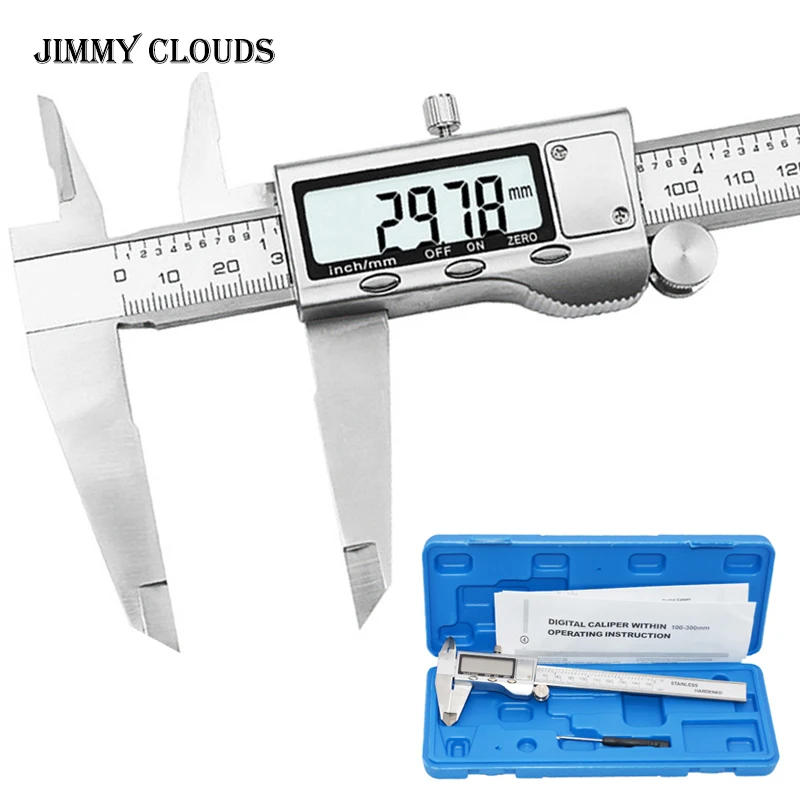 

Digital Caliper 0-150mm/200mm/300mm Vernier Caliper Stainless Steel Metal Casing Caliper Gauge Micrometer Electronic Calibre