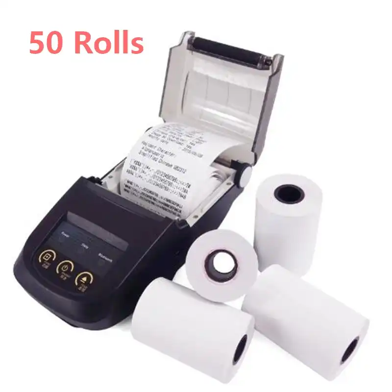 感熱紙 57x40 ミリメートルハンドヘルドクレジットカード Pos レシート用紙 50 ロール カートン Paper Thermal Roll Rollpaper Receipt Aliexpress