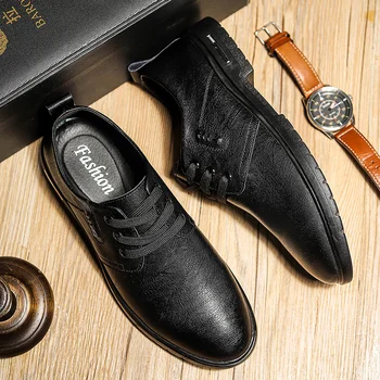 

High Quality Casual Leather Shoes Fashion Men Oxfords Shoe Men Loafers Breathable Waterproof Sneakers Business Formal Dress %
