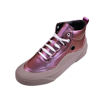 

Winter Trend Ankle Boots Men Sneakers High Top Black Button Snow work Shoes Laser Hip Hop heren laarsen zapatillas hombre casual
