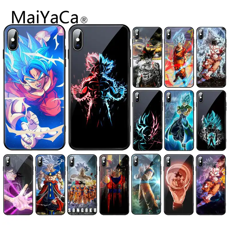 Maiyaca ドラゴンボール悟空強化ガラス電話ケース Iphone 11 プロ Xr Xs 最大 8 7 6 S 6 プラス Aliexpress