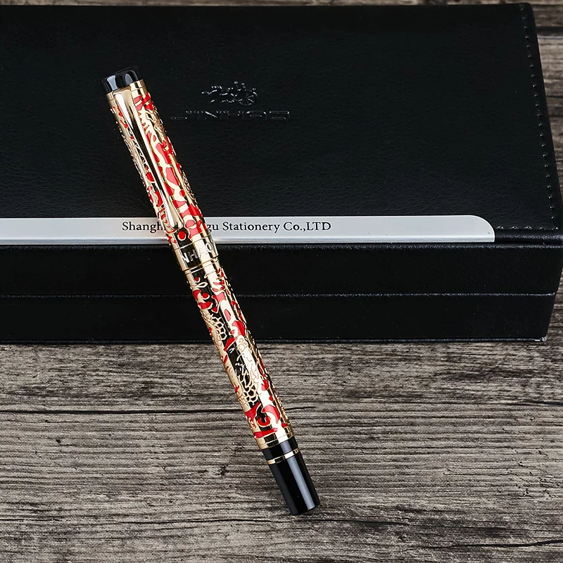 Jinhao dragon luxury 5000 fountain pen high quality electroplating 0.5mm nib New Calligraphy Pen Student Gift for Business Offic (3)