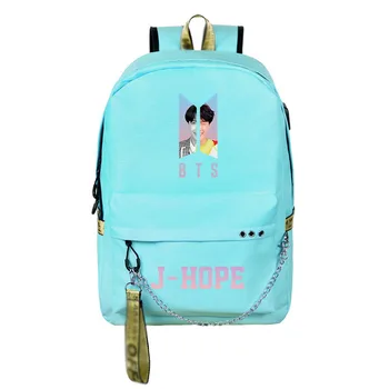 Canvas cute teenagers girls backpack Usb charging sport travel backpack large capacity student bag mochila feminina 4
