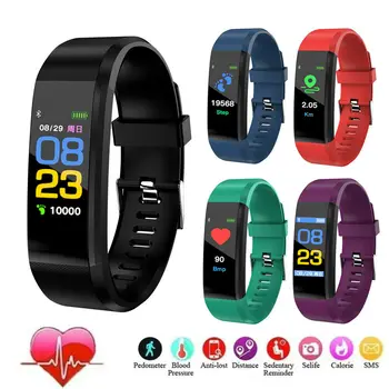 

ID115Plus Smart Watch for Women Men Fitness Tracker Smart Band Bluetooth Smart Wearable Wristband with Heart Rate Sleep Monitor