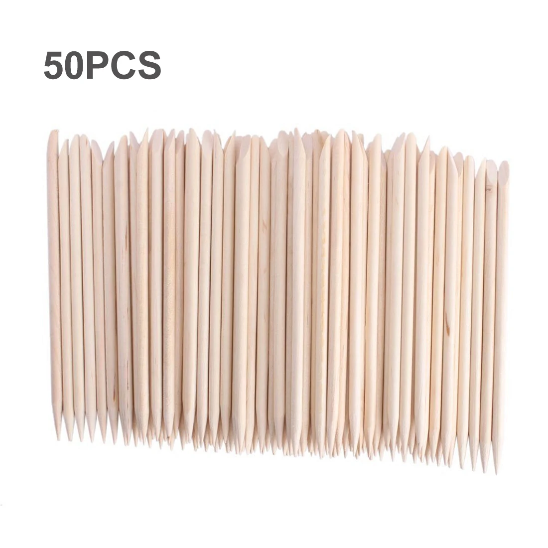 Новинка; 1/50 шт деревянная палочка для кутикулы ногтей для удаления кутикулы деревянные палочки для удаления кутикулы ногтей Маникюр нейл-арта - Цвет: 50PCS