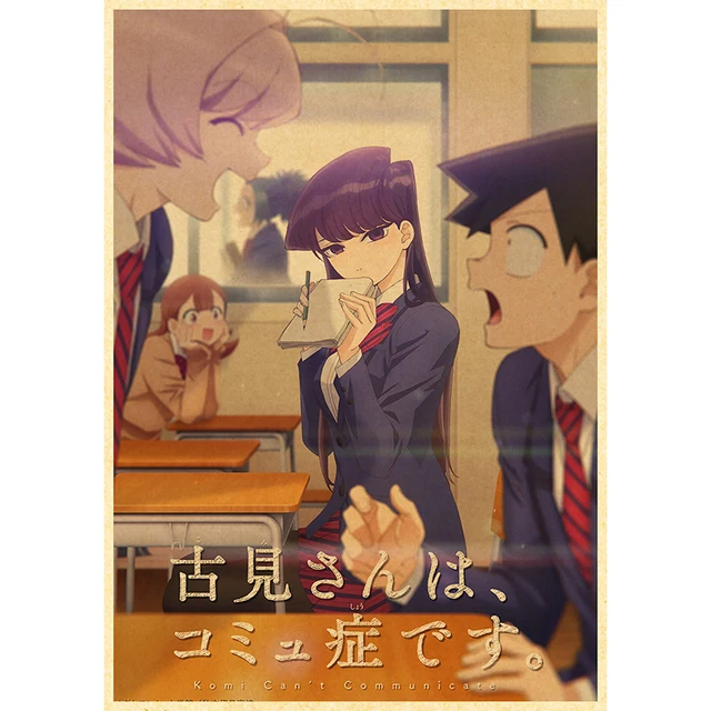 Komyushou Desu Posters Anime Komi Cant Communicate Poster Kraft Paper Vintage Home Room Art Wall Stickers 2